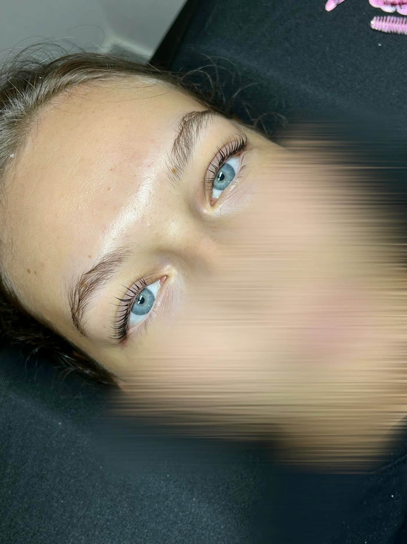 Résultat d’une extension de cils au fini intense